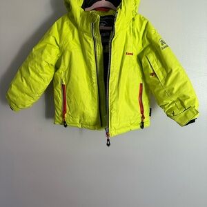 Kamik Neon Yellow and Black Kids' Jacket
